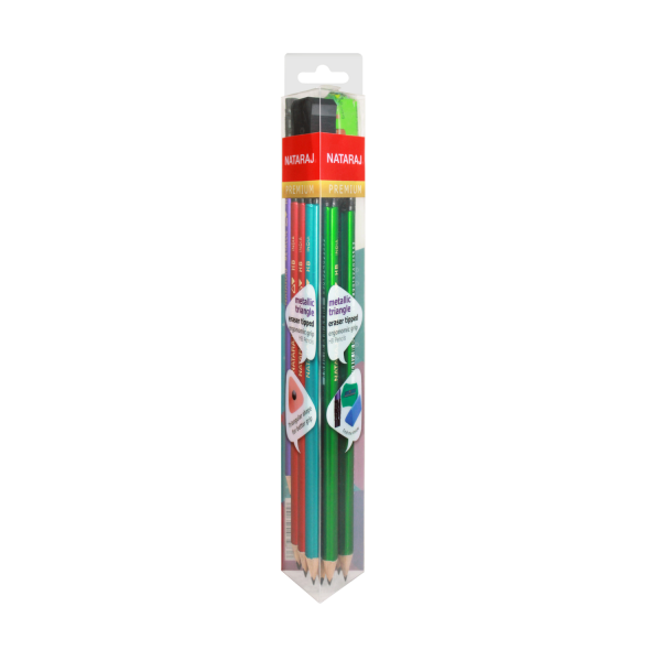 Premium Metallic Triangle Pencil